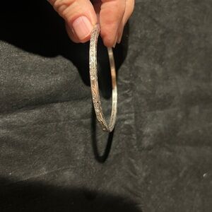 Brighten Elegant Silver Bangle Bracelet